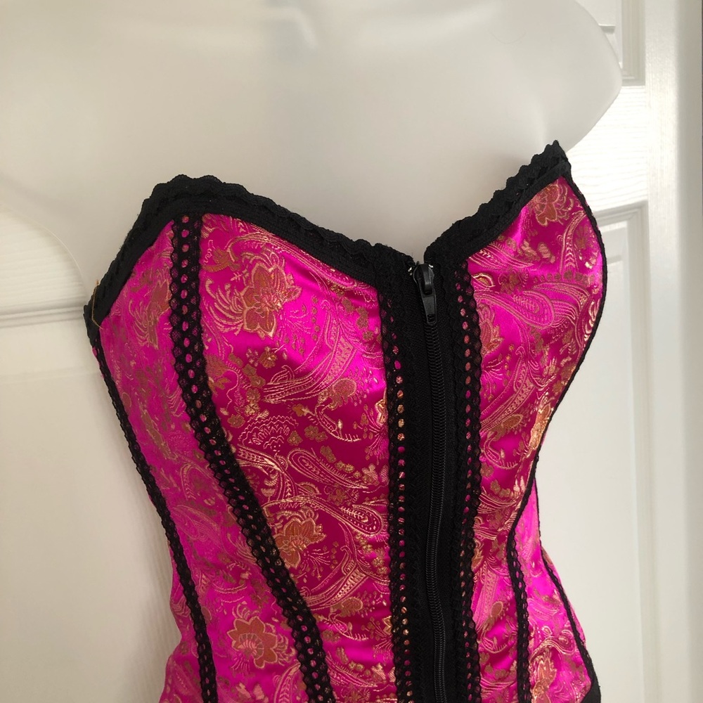 Hot pink bustier